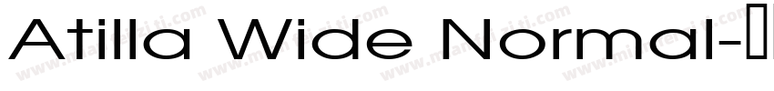 Atilla Wide Normal字体转换